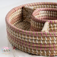 0367 صينية خوص مقسمة للتقديم