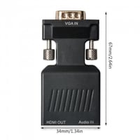 محول كمبيوتر - لابتوب من VGA الى HDMI