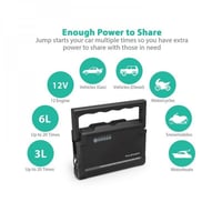 راف باور - بطاريه ومشغل سيارة بقوة 18000 ملي امبير