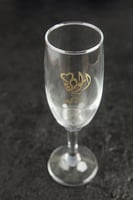 كاسات زجاج عصير للعروسين