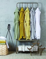 روب استحمام مفرد لون أبيض