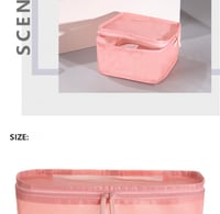 حقيبة تخزين حجم صغير عدد 3 (وردي)