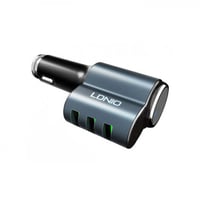 شاحن سيارة 5.1 امبير - ثلاث مخارج USB وولاعة وسلك...