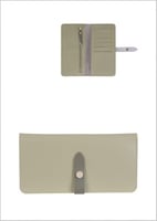 محفظة طويلة مزدوجة بسيطة (الأخضر)