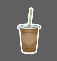 ملصق - iced coffee