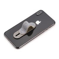 مسكة جوال - مسكة مومستيك جلد رمادي منقط A-OS-02