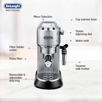 ماكينة اسبريسو ديلونجي ديديكا لون فضي - EC685.M