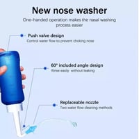 وعاء غسيل الأنف المحمول الطبي 300 مللي منظف الأنف...