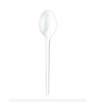 ملاعق ابيض كبير بلاستيك المغلف /50حبة