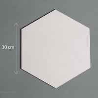 لوح خشب MDF سداسي مقاس 30*26 سم (1 حبة)