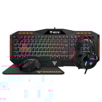 كومبو 4 قطع ( ماوس و كيبورد و سماعة العاب و ماوس ب...