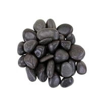 حجر طبيعي مطفي أسود اللون مقاس 3-5 سم الوزن 10 كيل...