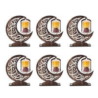 توزيعات زعفران شكل هلال بعبارة رمضان كريم - ( 6 حب...