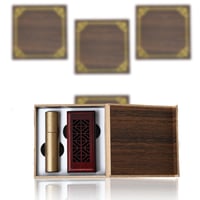 بوكس مباخر النانو بني مع الاعواد - ( 4 حبات )