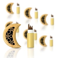 توزيعات مباخر النانو بيج شكل هلال - ( 6 حبات - نصف...