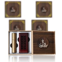 بوكس مباخر النانو بني مع الاعواد - ( 4 حبات )