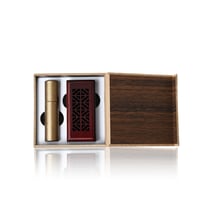 بوكس مباخر النانو بني مع الاعواد - ( 4 حبات )