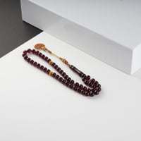 مسباح بكلايت عنابي غامق شفاف مع طربزونة فاخرة