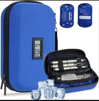 حقيبة تبريد انسولين مع مقياس حرارة رقمي