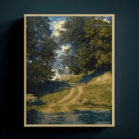 لوحة المنزل الريفي