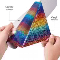 فينيل حراري اقمشة هولوجرام رينبو ملون