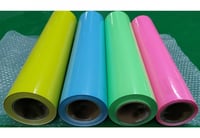 فينيل حراري اصفر فسفوري مضئ في الظلام