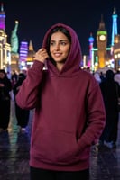 بلوفر فوشي قطن فاخر اوفر سايز سادة