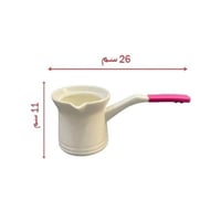 ركوة قهوة بورسلان بمقبض بينك - كبيرة