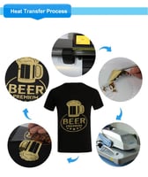 فينيل ذهبي لامع للأقمشة مرايا 50