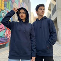 بلوفر قطن فاخر قماش ماركة كحلي سادة