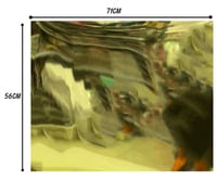 الواح صفائح بديل الاكريلك ذهبي مقاس 70 * 50 سم