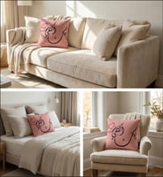 مخدة خيش لحمي 40*40 سم طباعة سبلميشن سادة