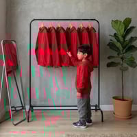 بلوفر أطفال قطن سادة للطباعة جملة - لون أحمر حيوي...