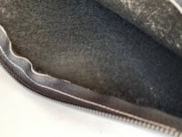 شنطة مكياج رمادي مقاس 28*22 سم طباعة سبلميشن