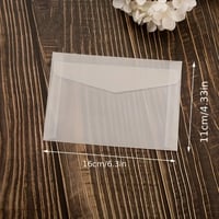 ضرف ورق لون ثلجي شفاف مقاس 16 * 11 سم عدد 10 حبات