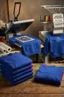 بلوفر أطفال قطن سادة للطباعة جملة - لون أزرق قطن (...