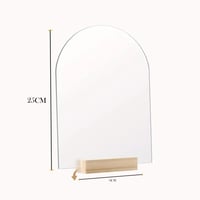 اكريلك شفاف مع قاعدة خشب عدد 3 حبات مقاس 25 * 18 س...