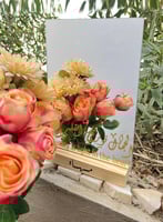 ستاند خشبي لالواح الاكريليك 7 سم بني