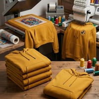 بلوفر شتوي سادة للطباعة جملة - لون كموني (قماش برم...