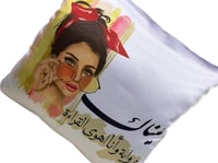 مخدة ستان رمادي لماع 40*40 سم من غير طباعة و حشوة...