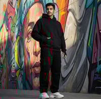 بلوفر اسود قطن فاخر اوفر سايز