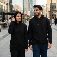 بلوفر قطن فاخر بريميم اسود سادة