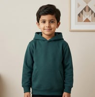 بلوفر قطن اطفال بترولي سادة