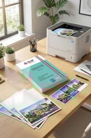 ورق مقوى لامع وجهين SIF بمقاس A4 وزن 200 جرام 50 و...