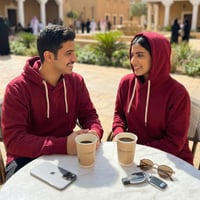 بلوفر قطن فاخر قماش ماركة احمر سادة