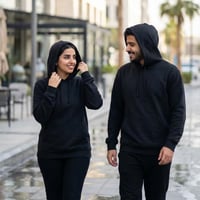 بلوفر قطن فاخر قماش ماركة رمادي محروق سادة