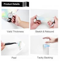 فينيل حراري هولوجرام ابيض متغير اللون