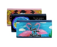 محفظة جلد مع علبة اسود 10*19 سم سبلميشن