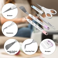 طقم ادوات تفريغ الفينيل مكون من 5 قطع