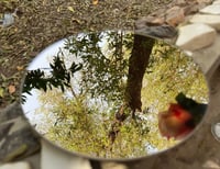 مرايا زجاج دائري برونزي مقاس 20 * 20 سم